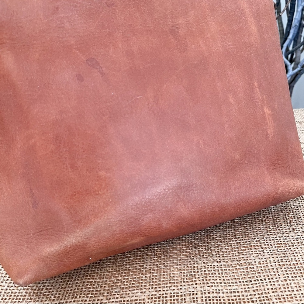 Madewell Zip Top Transport Small Brown Leather Bag - Picture 9 of 12